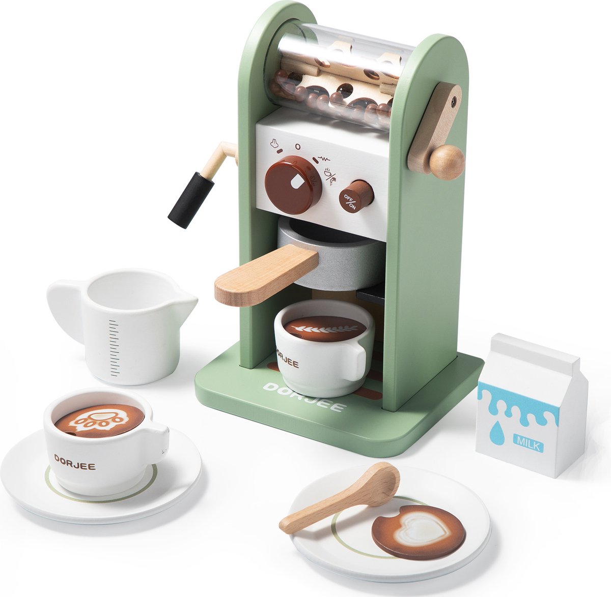Cafetière de Dorjee Green à la menthe junior en bois