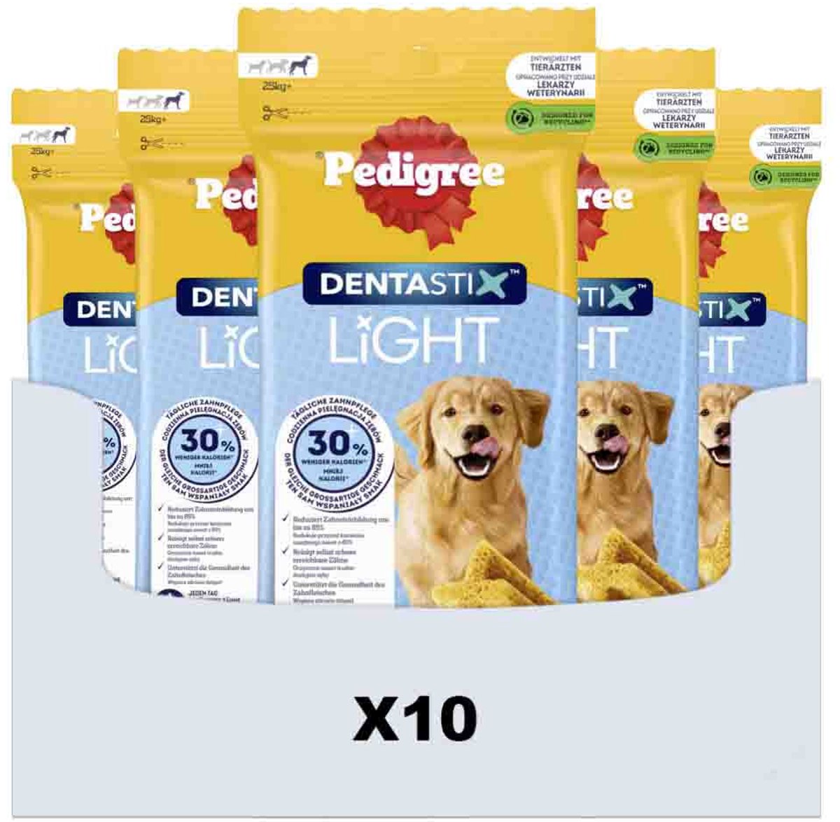 Snack pour chien Pedigree Dentastix Light Large - 40 pièces - Pack économique