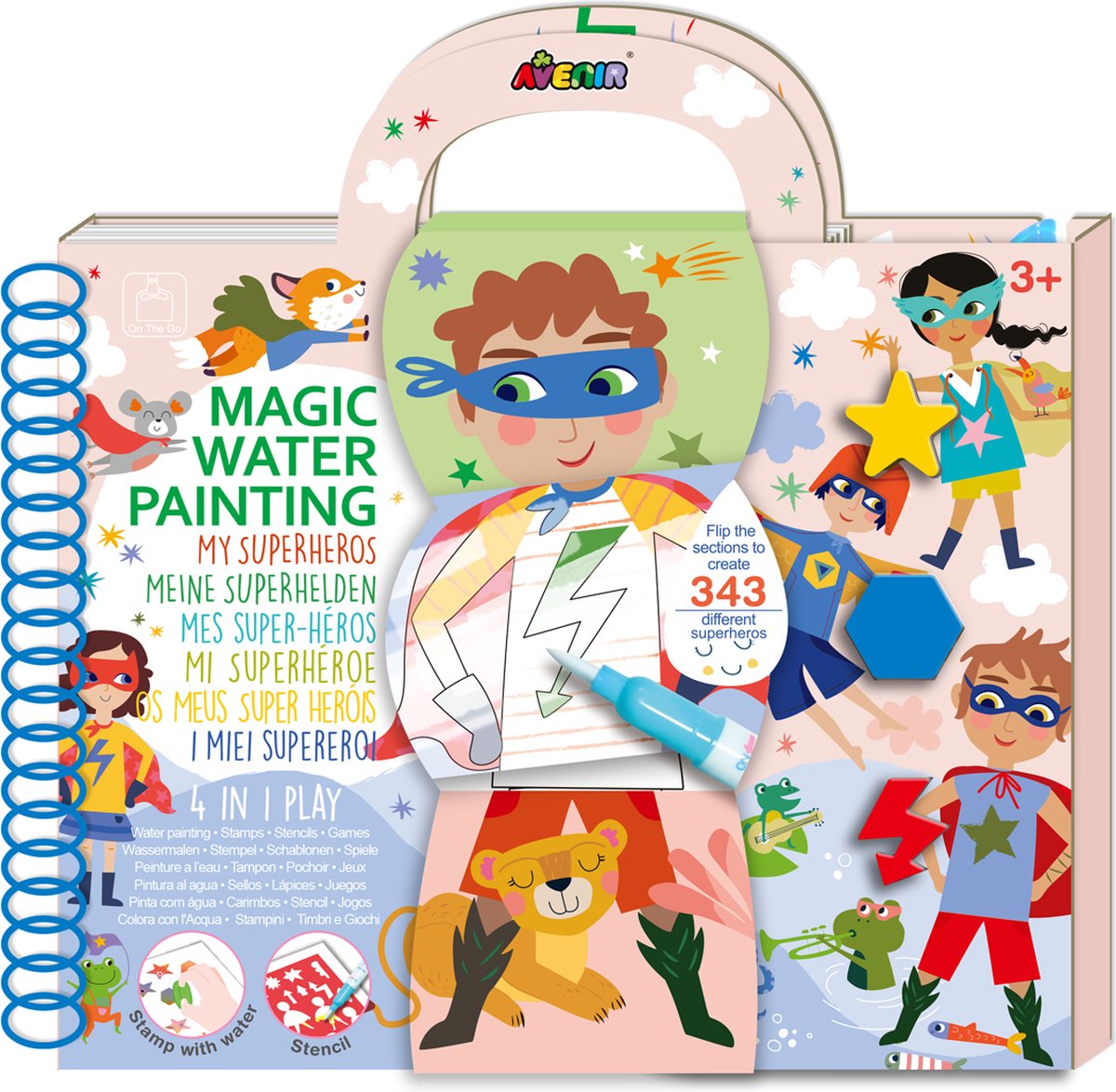 Peinture à l'eau Avenir - super-héros.