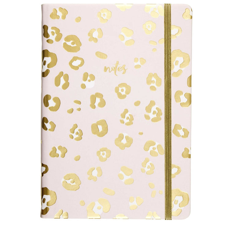 Carnet Eccolo - léopard - ligne - env. 15x20cm - avec fermeture élastique - ec-d447u