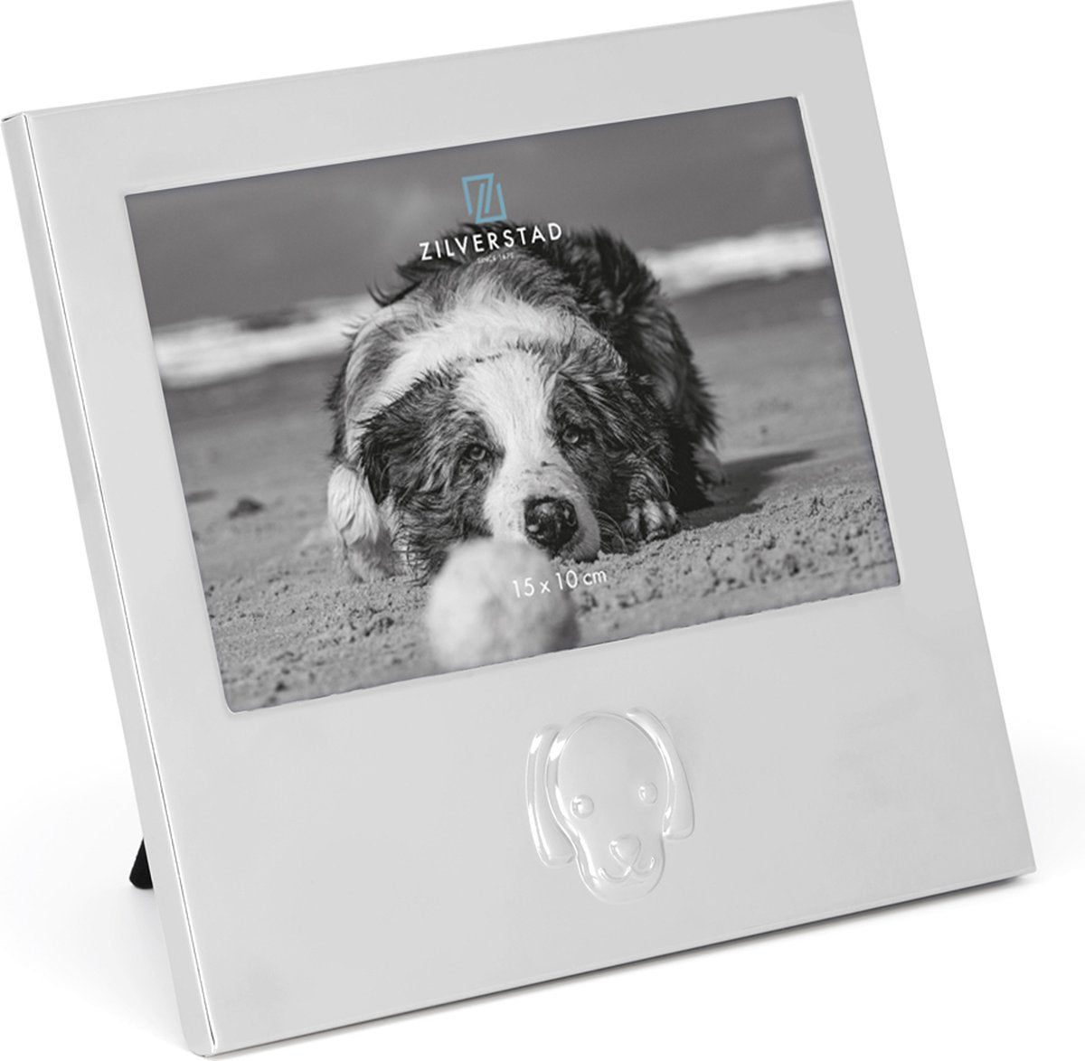 Zilverstad - cadre photo chien 15x10 plaqué argent