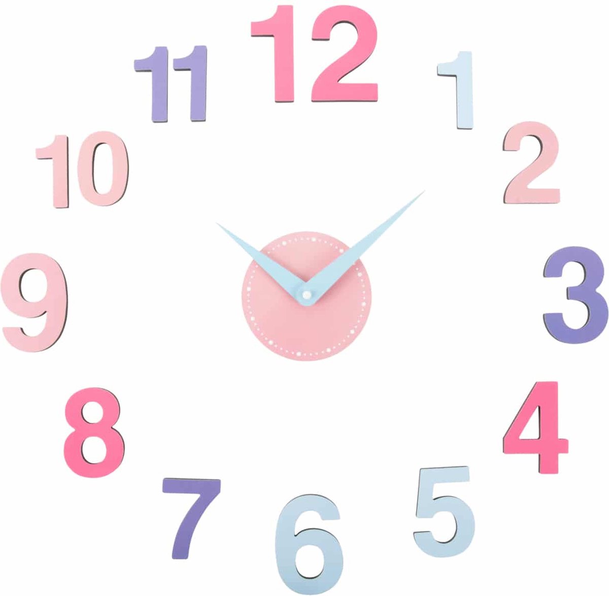 Karlsson horloge murale diy chica - multicolore - ø60cm - horloge murale scandinave