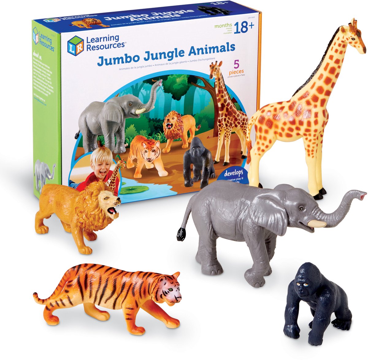 Ressources pédagogiques Animaux géants de la jungle - à partir de 18 mois