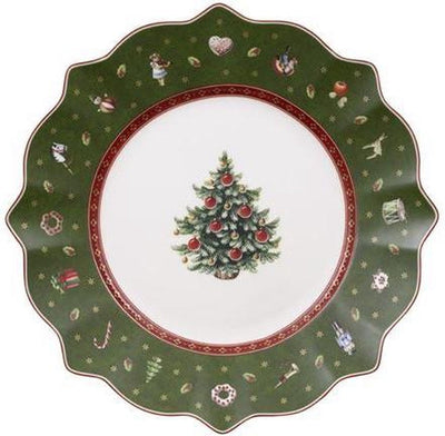 Assiette petit-déjeuner Villeroy Boch Toy's Delight - 24 cm - vert - Noël