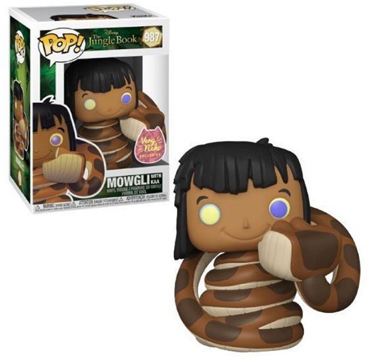 Funko pop - le livre de la jungle : mowgli avec kaa