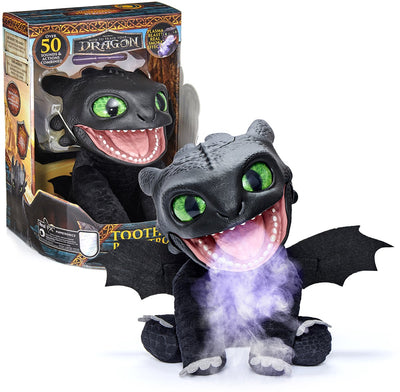Ouah! figurine de jouet interactive Real FX - Comment apprivoiser un dragon ? 21 x 39 cm - comment dresser votre dragon - 2 ambiances httyd-1001-0