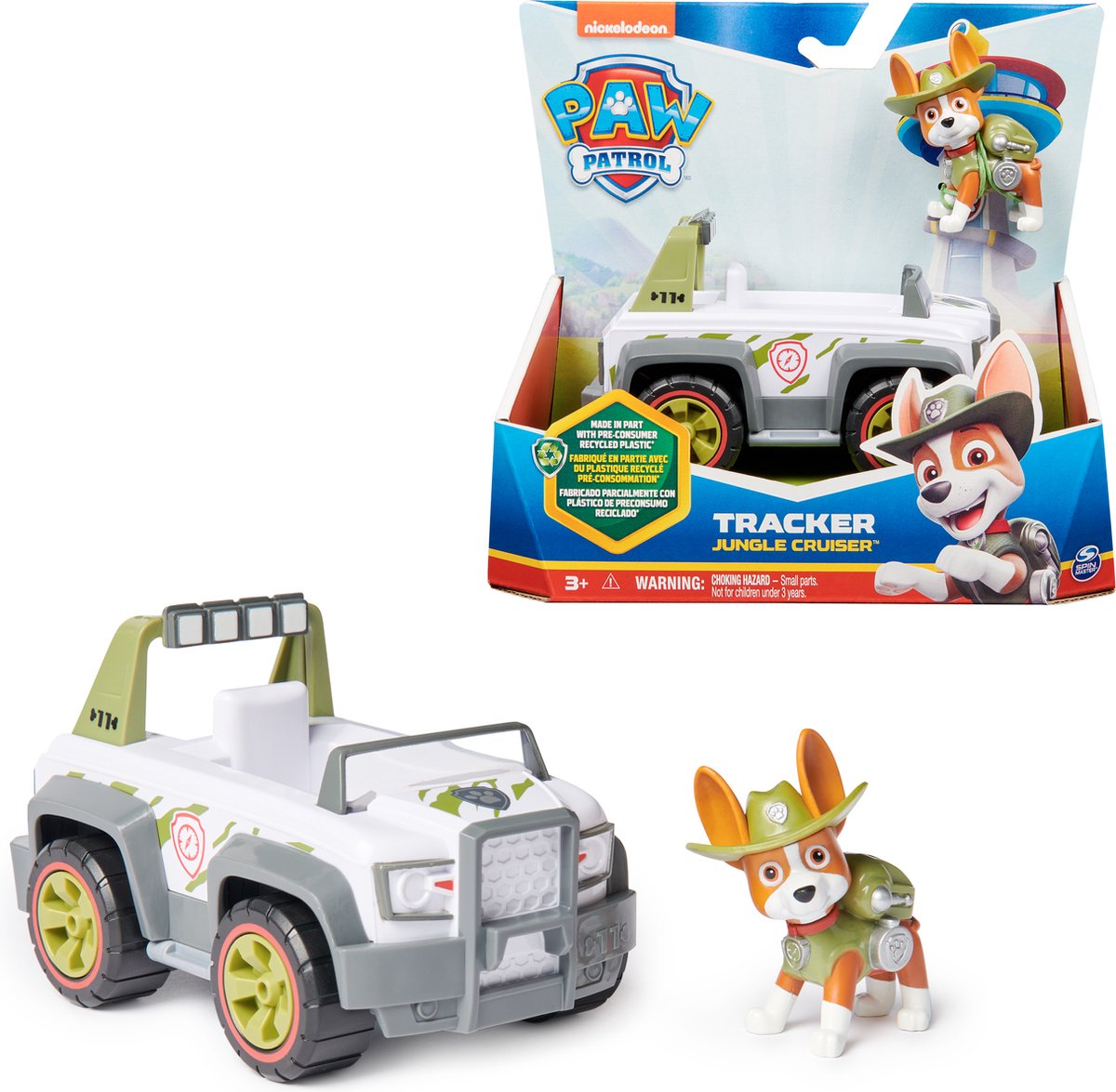 Paw Patrol - L'aéroglisseur de Zuma - Voiture jouet avec figurine - 68 % de plastique recyclé - Jouets durables