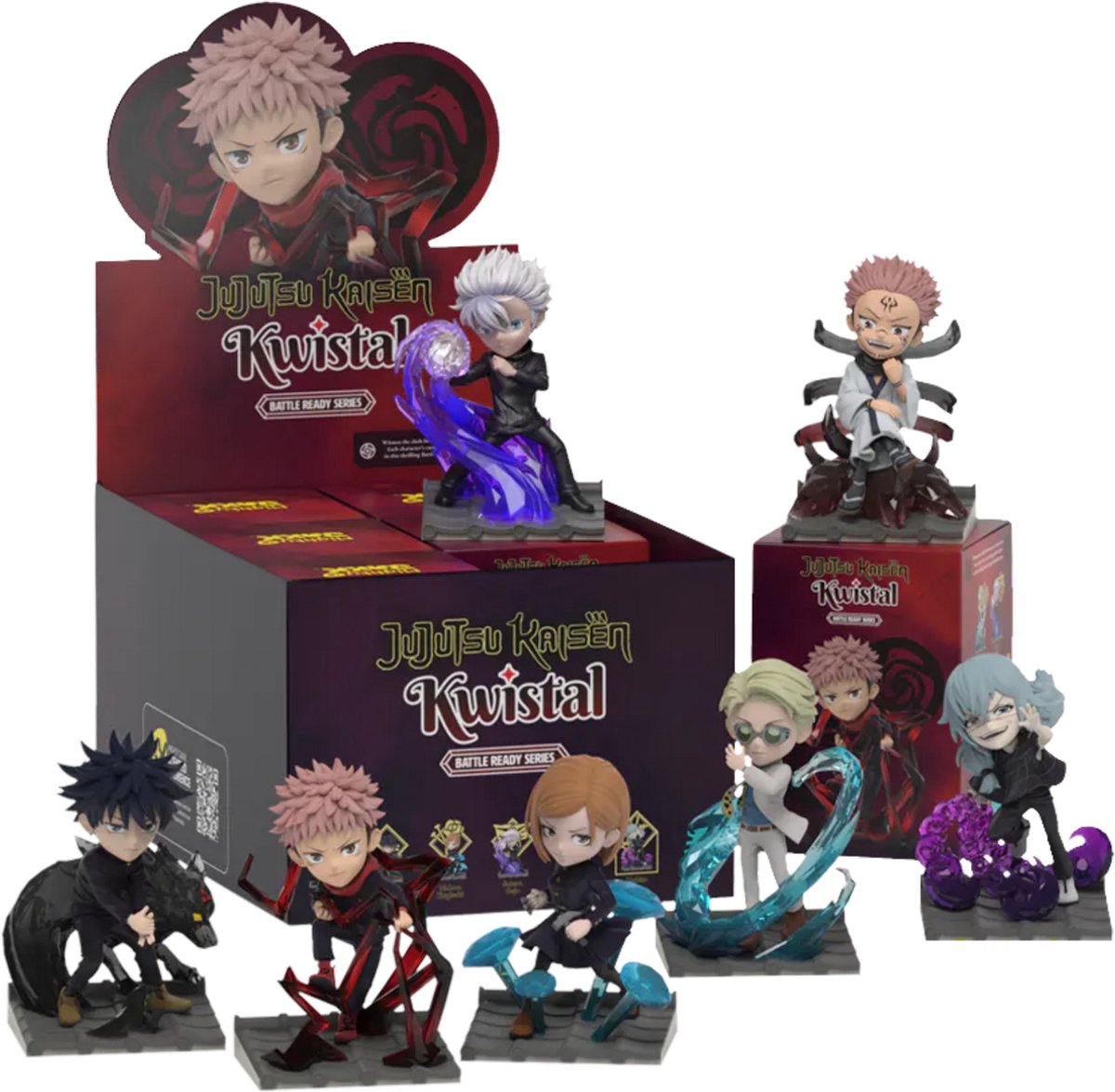 Mighty jaxx kwistal fwenz : jujutsu kaisen (prêt au combat) - blindbox