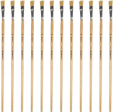 Pinceau Kangaro Lyonse - #14 - bois laqué - boîte de 12 pièces - k-840214