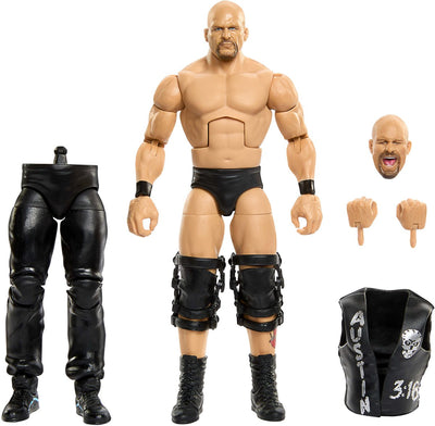 Figurine Mattel WWE Steve Austin, jouet Summerslam de 6 pouces.