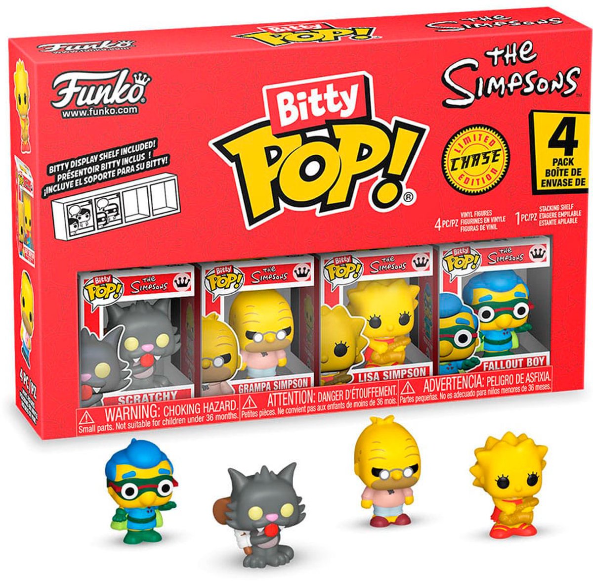 Funko Bitty Pop ! - les Simpsons - Scratchy Grampa Simpson Lisa Simpson Random Chase