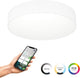 Plafonnier intelligent Eglo connect.z gallizzi-z - LED - ø 39 cm - blanc - lumière blanche RGB réglable - dimmable - zigbee