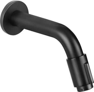 Robinet mural Differnz - eau froide - robinet de lavabo - 11 cm - noir mat