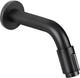 Robinet mural Differnz - eau froide - robinet de lavabo - 11 cm - noir mat