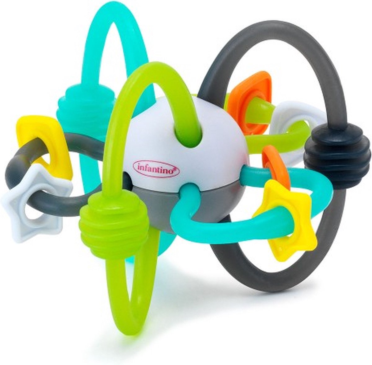 Infantino shake anneau de dentition boule à hochet flexible