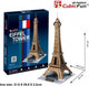 Puzzle 3D Cubicfun Tour Eiffel 35 pièces.