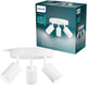 Spot en saillie Philips Wyatt - culot LED Gu10 - orientable - 3 points lumineux - plaque de base ronde - clickfix - blanc