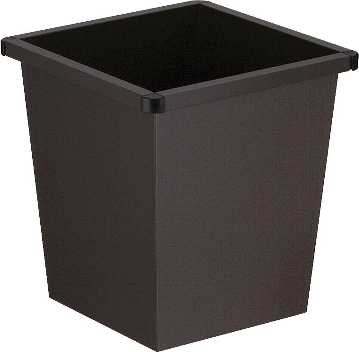 Poubelle à papier conique carrée V-part Vepabins - 27l - noir