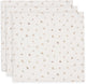 Jollein chiffon hydrophile petit - 70x70cm - amis des animaux - 3 pièces