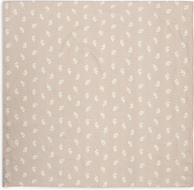 Jollein - tissu hydrophile grand 115x115cm - langes, langes, langes pour bébé - coton doux - brindille - rose sauvage - 2 pièces