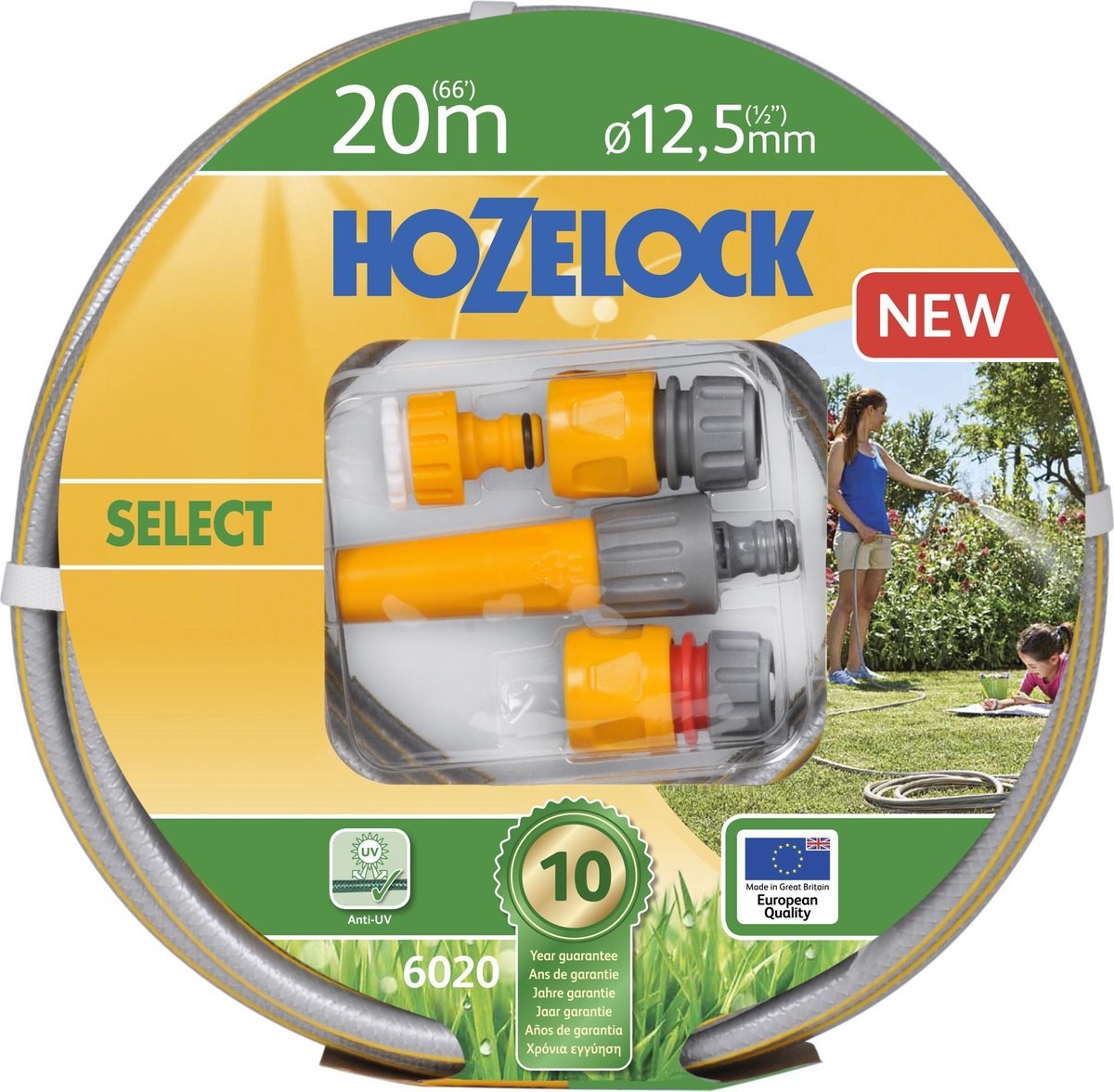 Hozelock set de tuyaux select ø 12,5 mm 20 mètres