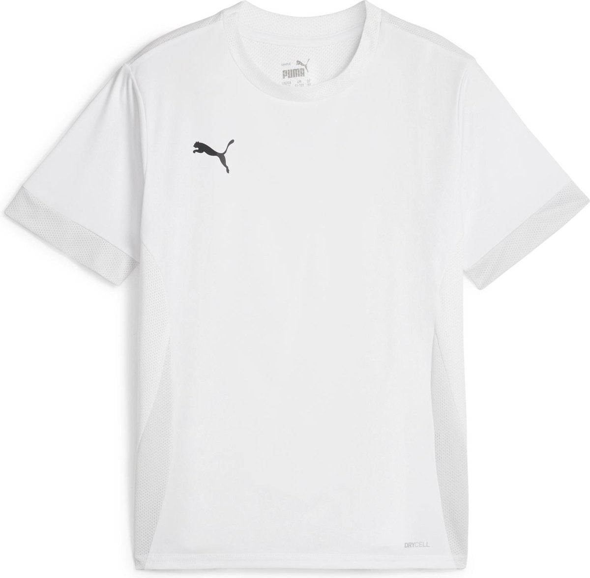 Puma teamgoal matchday jersey jr chemise de sport unisexe - blanc- noir-gris plume