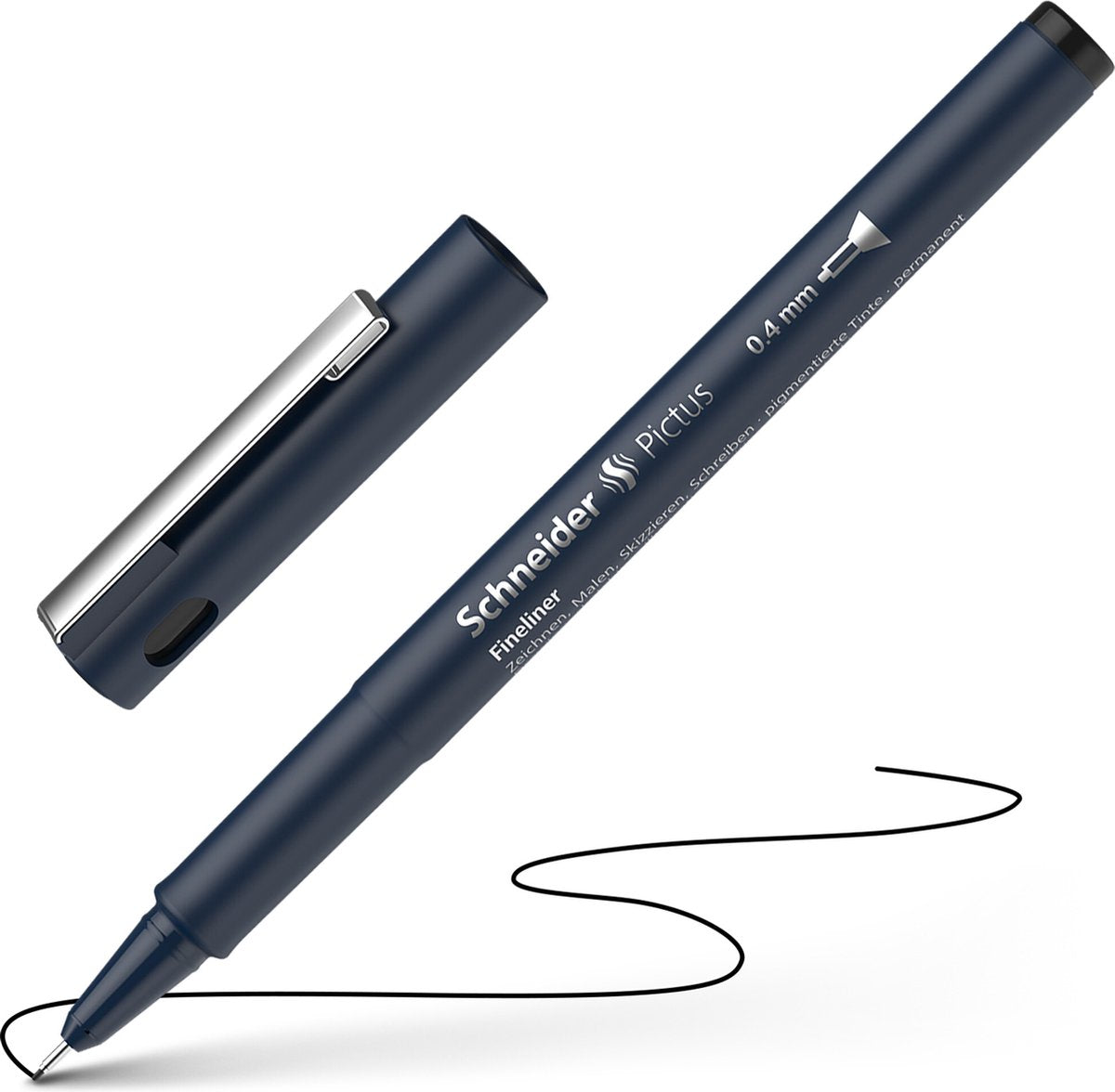 Instruments d'écriture Schneider fineliner schneider - pictus - largeur de trait 0,4 mm - noir - s-197401