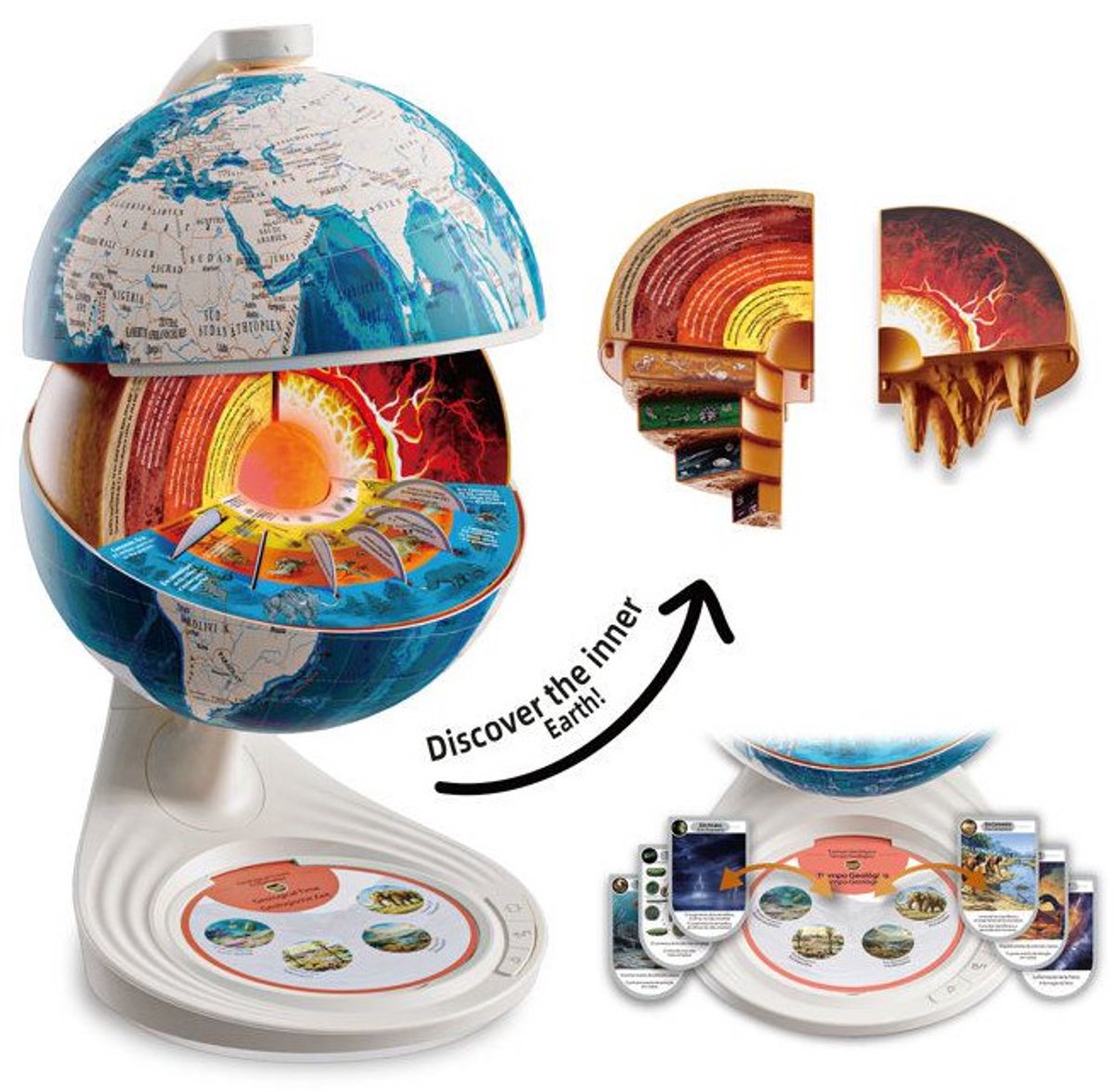Canal Toys globe d'apprentissage d'exploration géocentrique