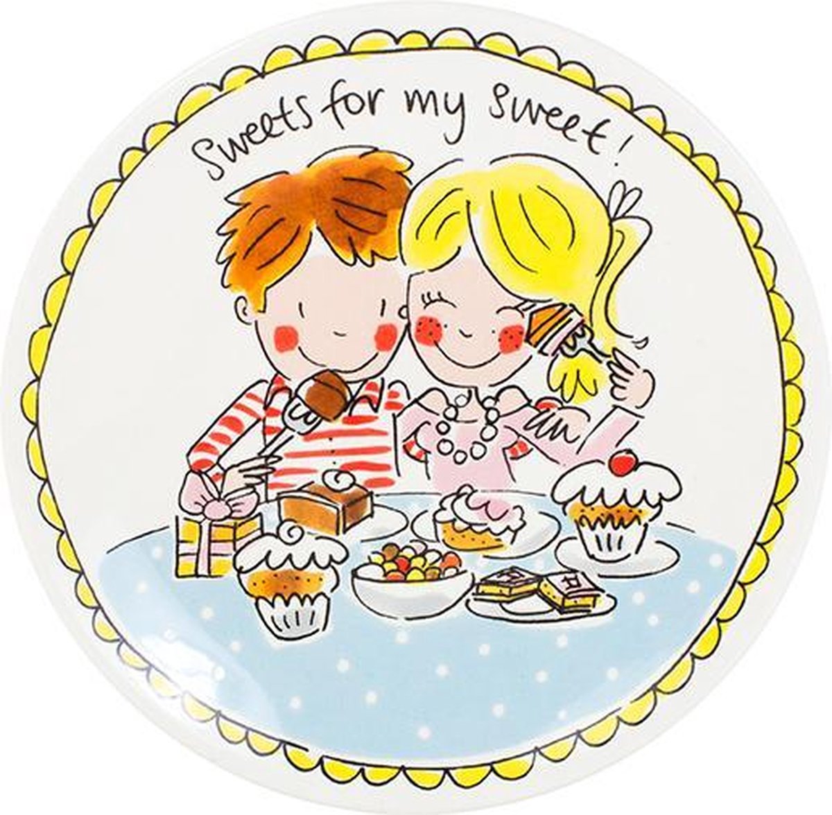 Assiette ebboard Blond Amsterdam 18 cm love