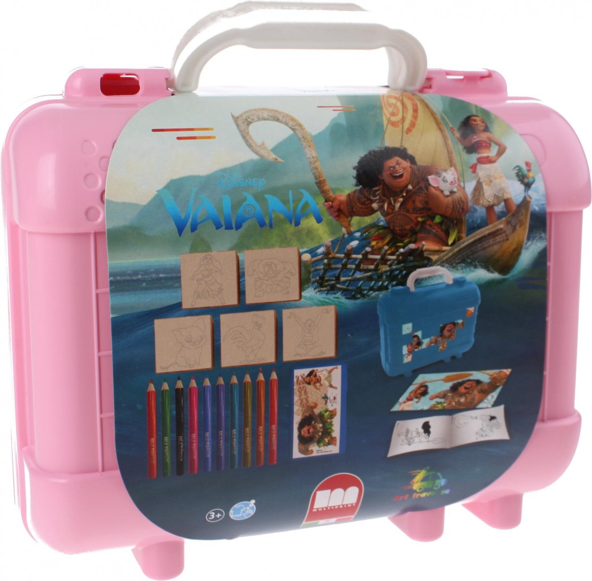 Couleurs Stamp Suitcase Set Vaiana 21 pièces