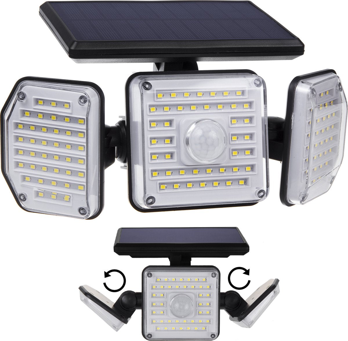 Maclean - lampe solaire LED avec détecteur de mouvement - ip65 4w 320lm 4000k - 3 modes de fonctionnement