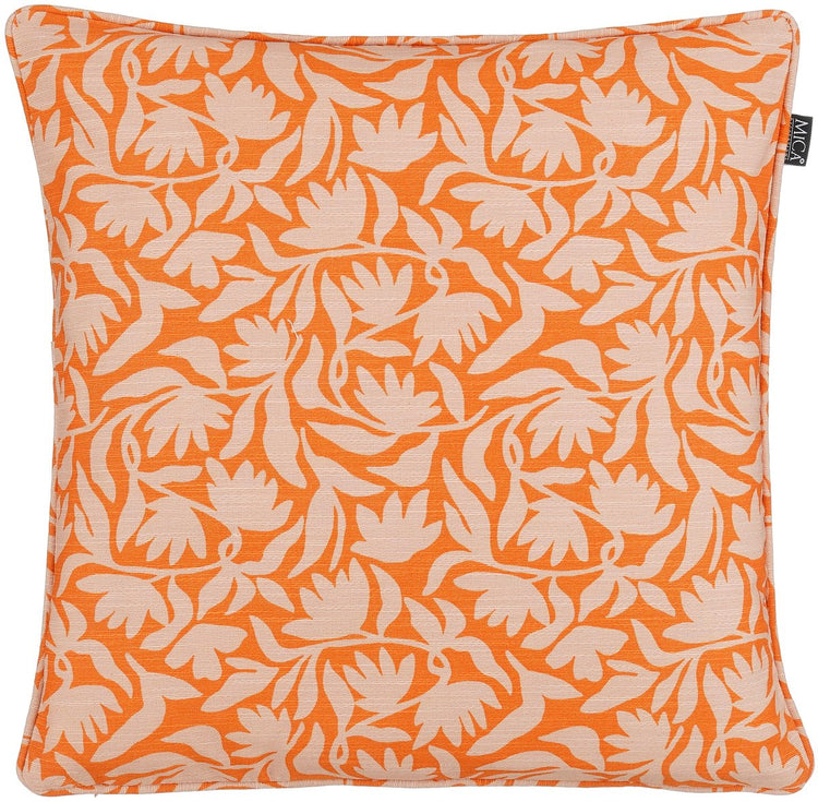 Mica decorations coussin d'extérieur kelly orange - l45xw45xh10cm