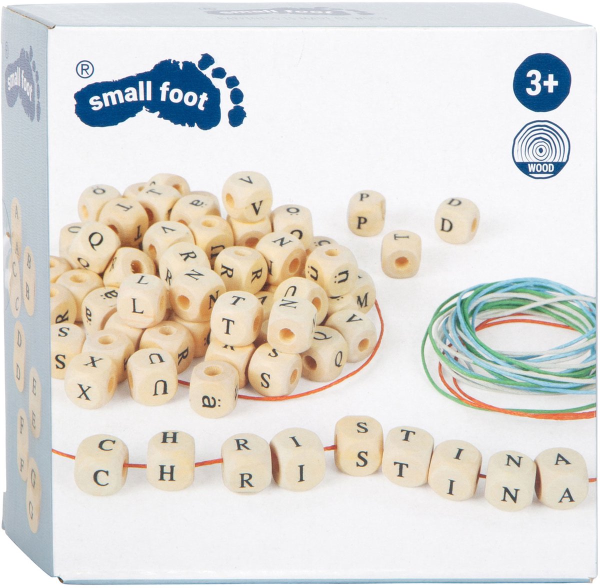 Petit pied - perles de lettre en bois fabriquant des cous, 300 perles