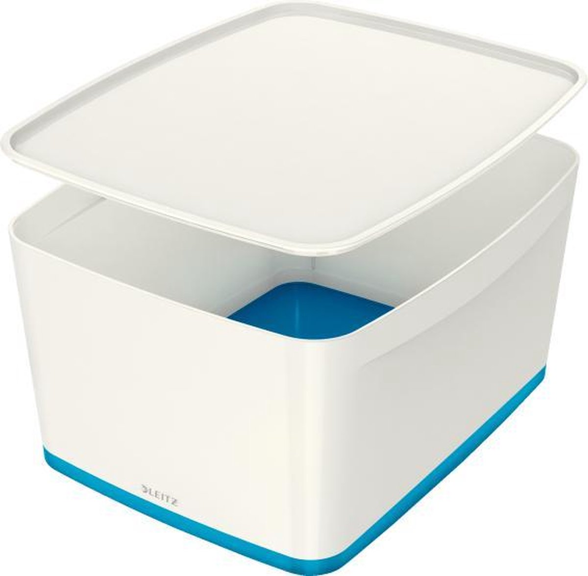 Leitz mybox® large avec couvercle, boîte de rangement - bleu blanc