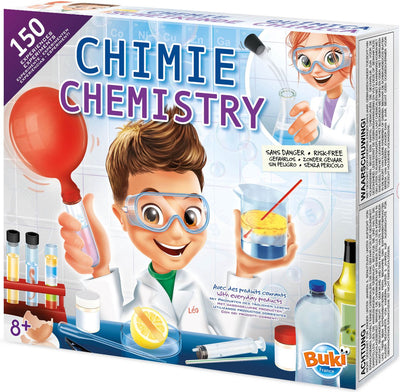Buki france buki - set de chimie - set d'expérimentation - laboratoire de chimie - set de chimie - 150 expériences