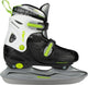 Patins pour enfants Nijdam réglables - patins de hockey sur glace - noir et blanc - taille 30-33