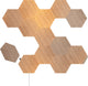 Kit de démarrage Nanoleaf elements hexagones - éclairage intelligent - 13 panneaux LED - effet bois - google