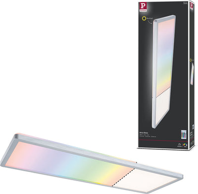 Paulmann panneau LED atria Shine rétroéclairage angulaire 580x200 mm 20w 2000lm rgbw chrome mat dimmable