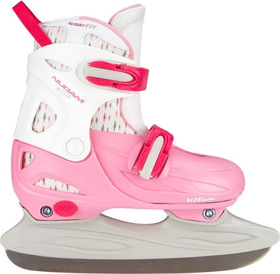 Patin artistique Nijdam - réglable - hard boot - rose - taille 38-41