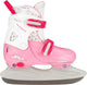 Patin artistique Nijdam - réglable - hard boot - rose - taille 38-41