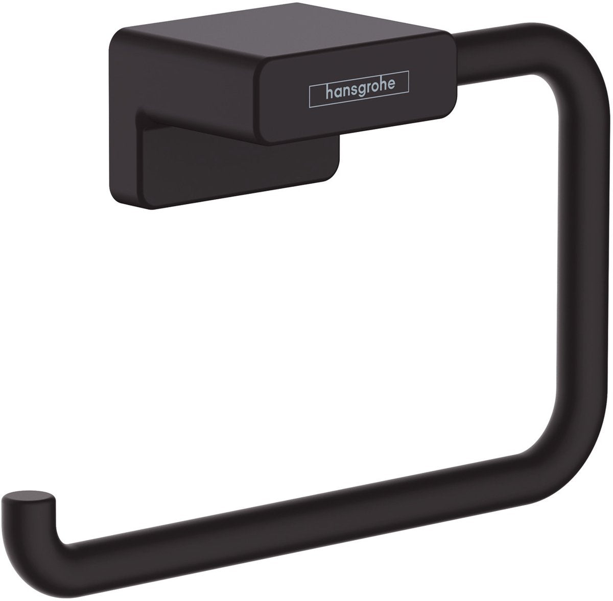 Porte-rouleau de papier toilette Hansgrohe Addstoris sans rabat noir mat