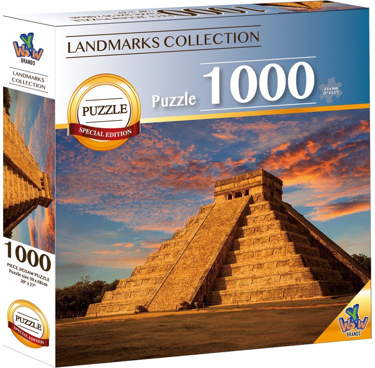 Puzzle Braet 7 merveilles du monde - Chichén Itzá - 1000 pcs.