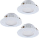 Eglo Pineda - luminaire encastré - 3 lumières - blanc