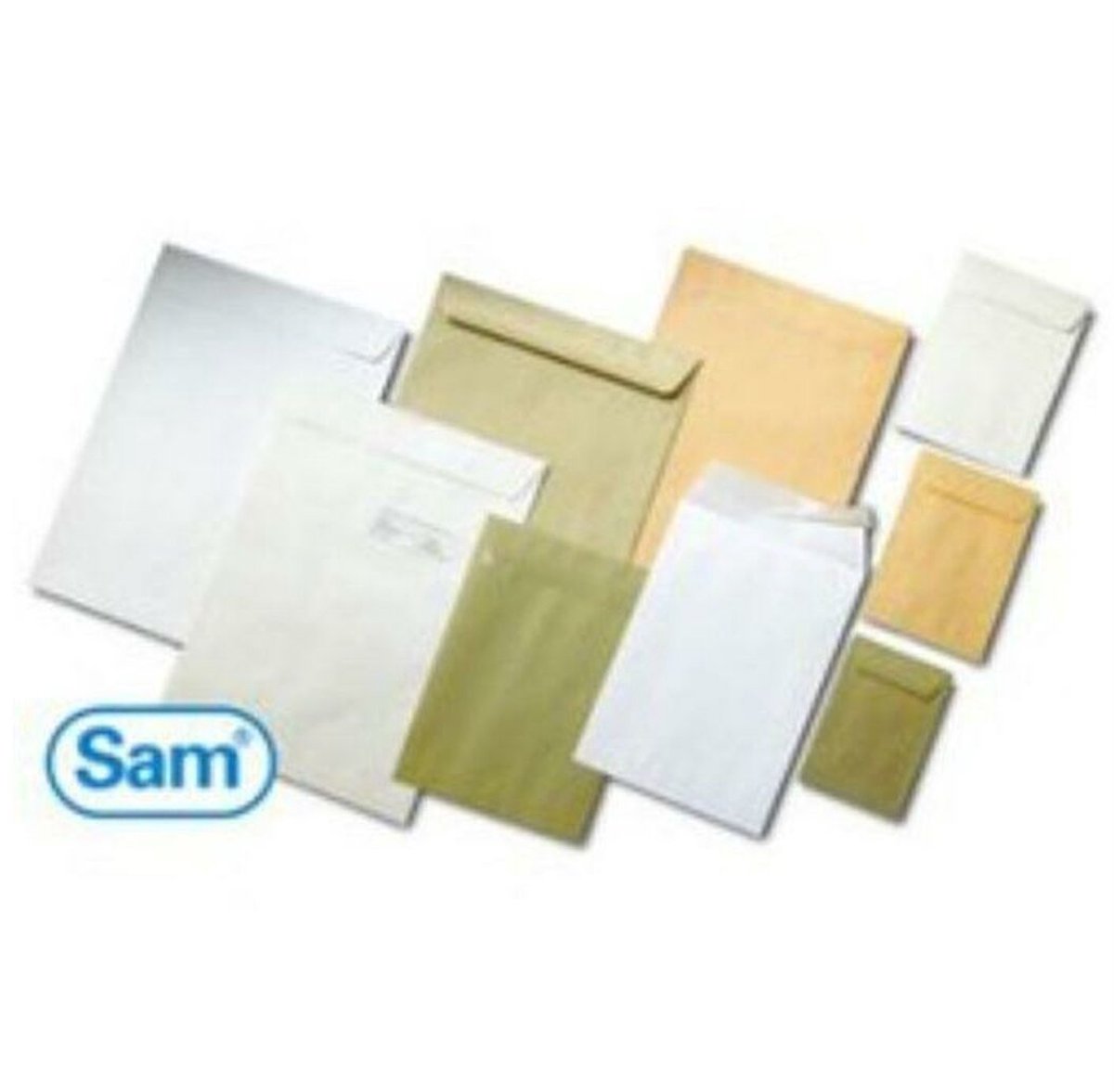 Enveloppe Sam din c4 marron 22,9 x 32,4 cm autocollante
