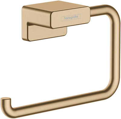 Porte-rouleau de papier toilette Hansgrohe addtoris sans abattant bronze brossé