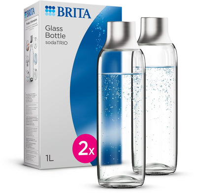 Brita - soda trio - soda - bouteille en verre - accessoire pour machine à soda 2-pack