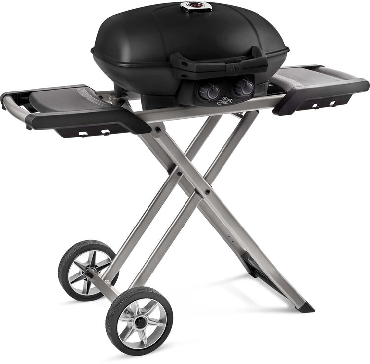 Barbecue à gaz Napoléon travelq pro285x avec socle - BBQ portable avec tables d'appoint et thermomètre