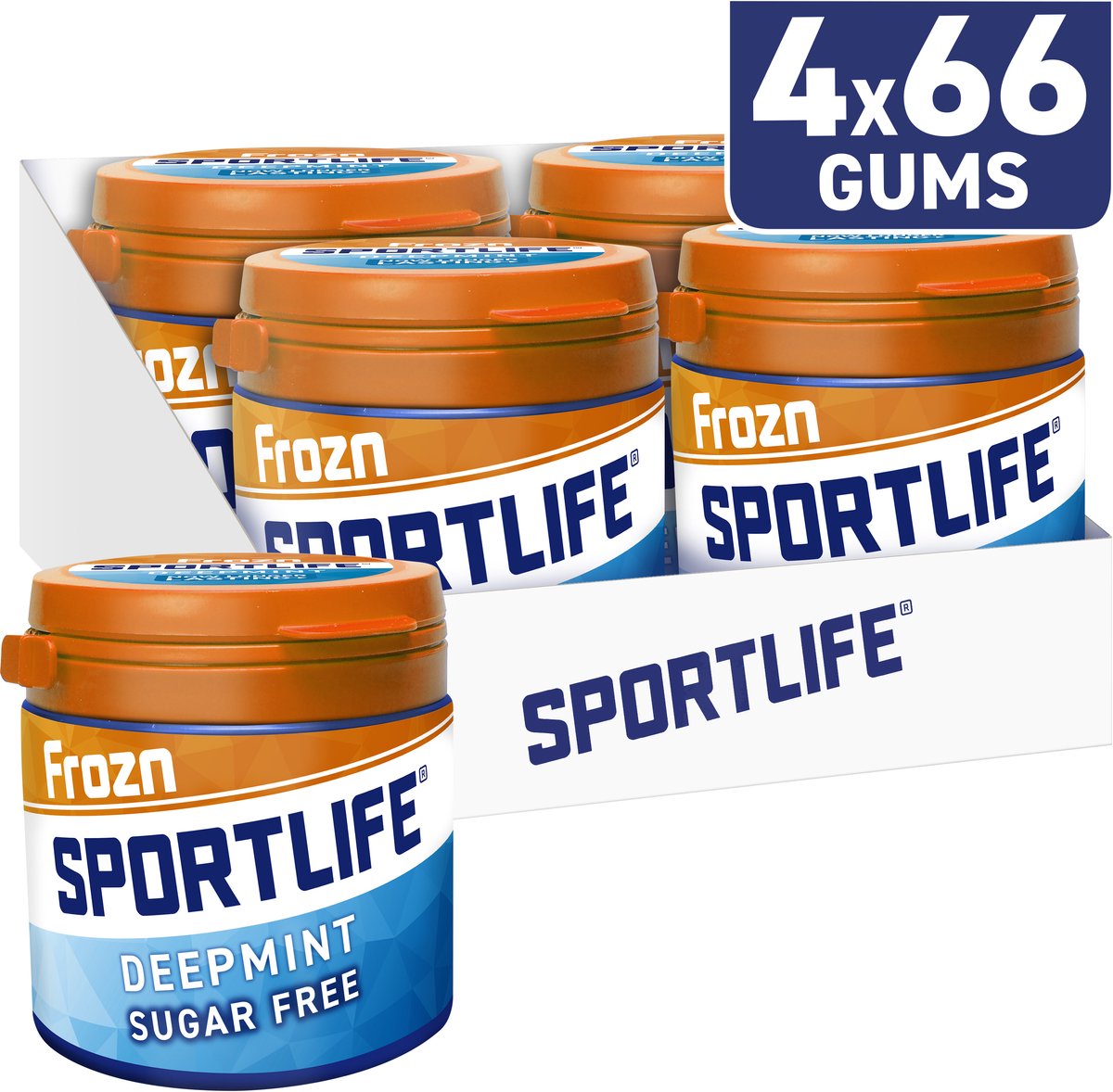 Sportlife frozn deep pot - chewing-gum extrêmement frais sans sucre - 4x99g