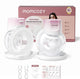 Tire-lait mains libres rapide Momcozy s12pro - 2 pièces - extra silencieux et compact - électrique - rechargeable - rose blanc - s12pro+