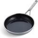 Poêle multicouche Kitchenaid ø28cm - inox - induction - antiadhésive - sans pfas